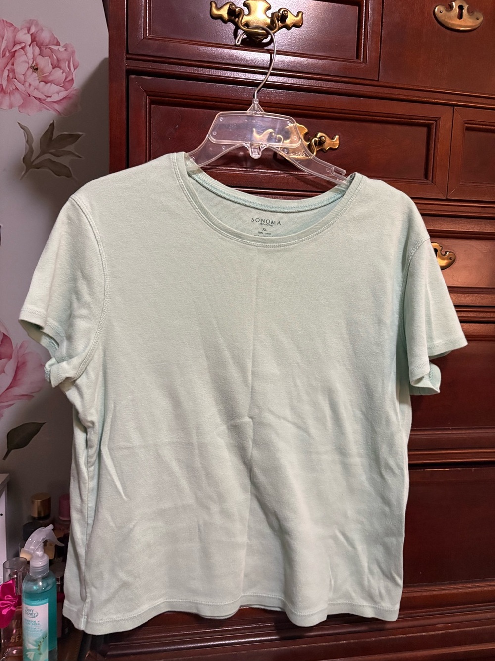 Sonoma Women’s Light Mint Green Crew Neck T-Shirt XL